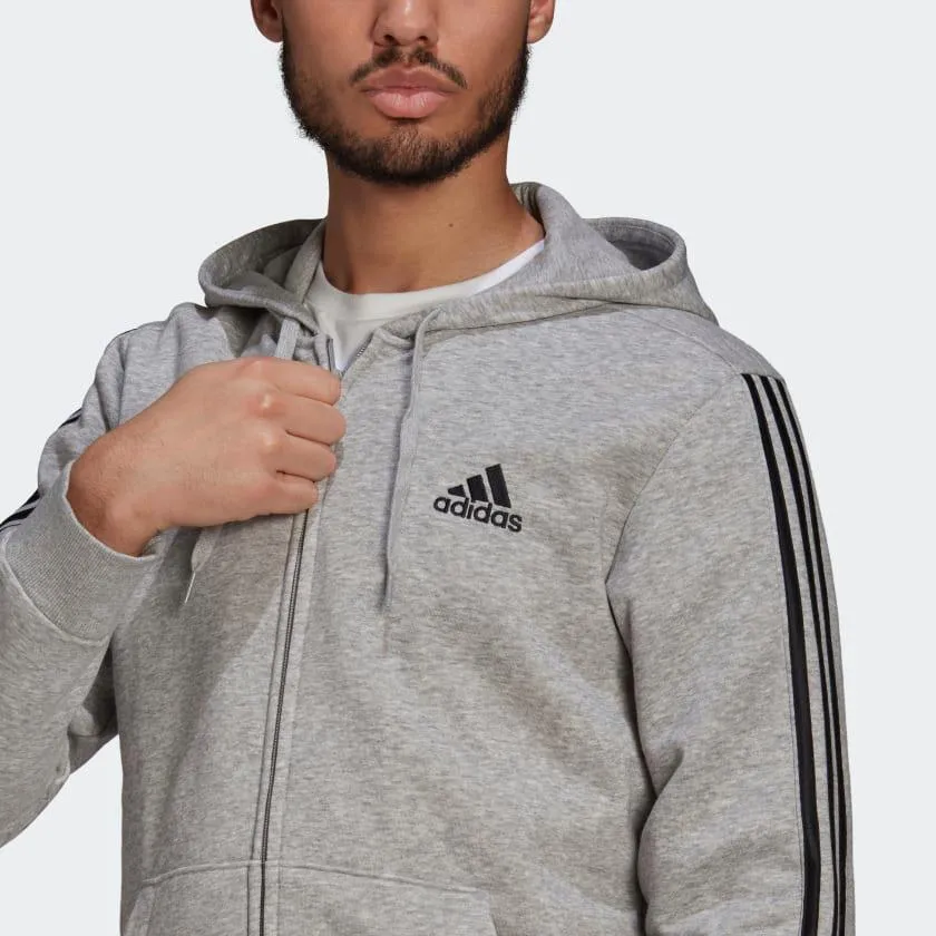 Adidas Mens Fleece 3-Stripes Track Jacket