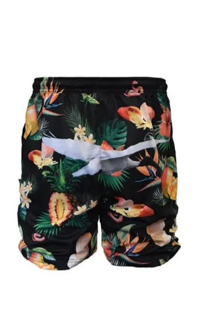 Adult Sun Safe Hawaiian Shorts - Bin Chicken Black