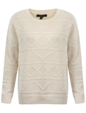 Amara Reya Yarrow cream  jumper