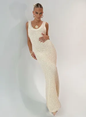 Andiamo Maxi Dress Cream