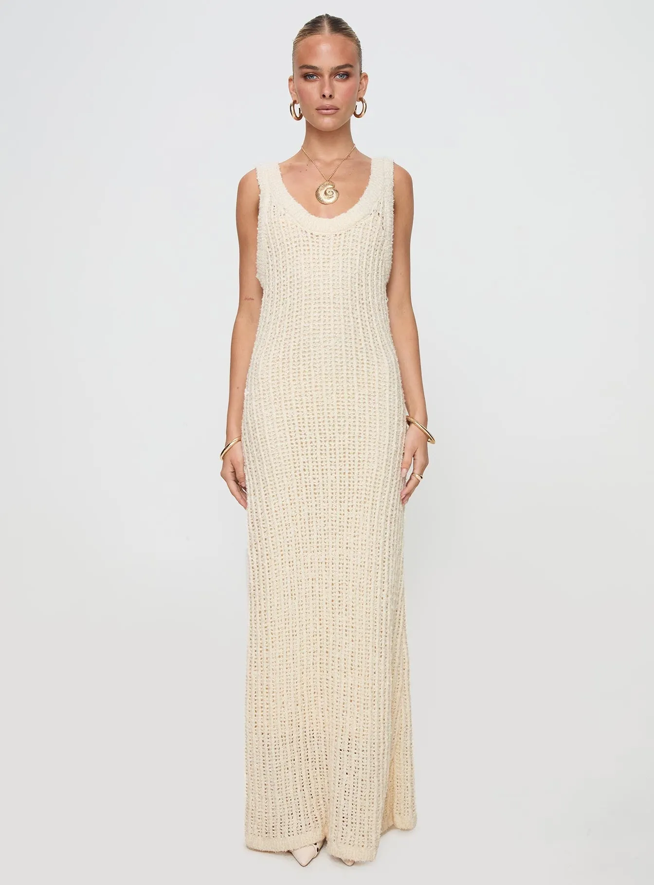 Andiamo Maxi Dress Cream