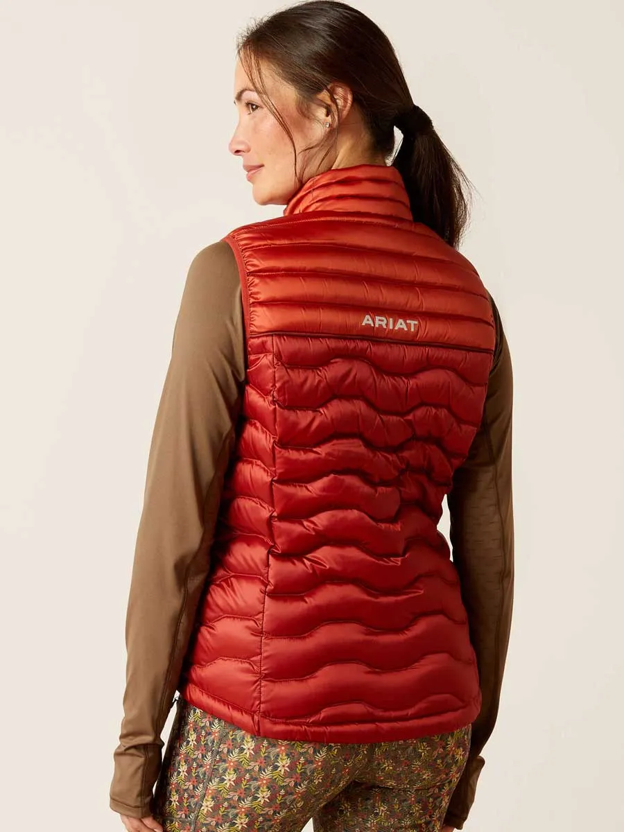 ARIAT Ideal Down Gilet - Womens - Iridescent Red Ochre