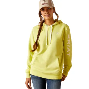 Ariat Ladies Logo Celery Green Hoodie 10049032