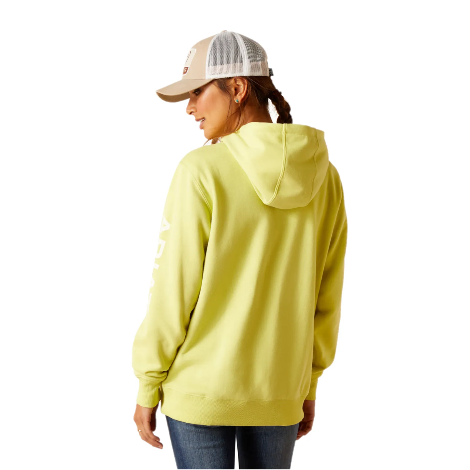 Ariat Ladies Logo Celery Green Hoodie 10049032