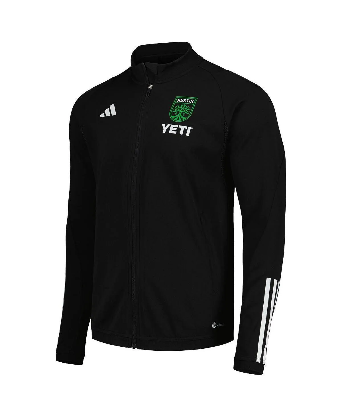 Austin FC 2023 AEROREADY adidas Men's Black Full Zip Training T-Shirt