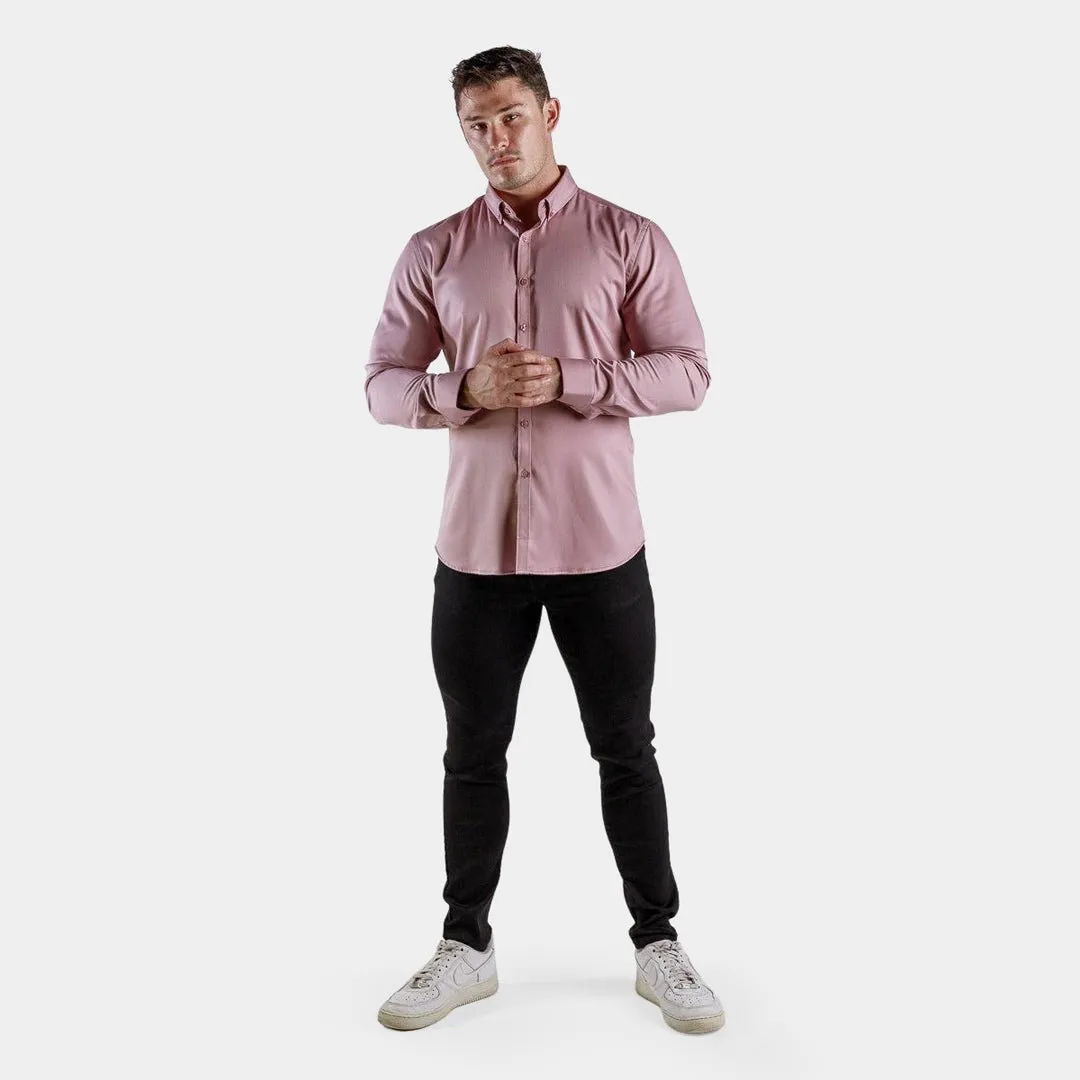 Bamboo Satin Stretch Shirt - Dusk