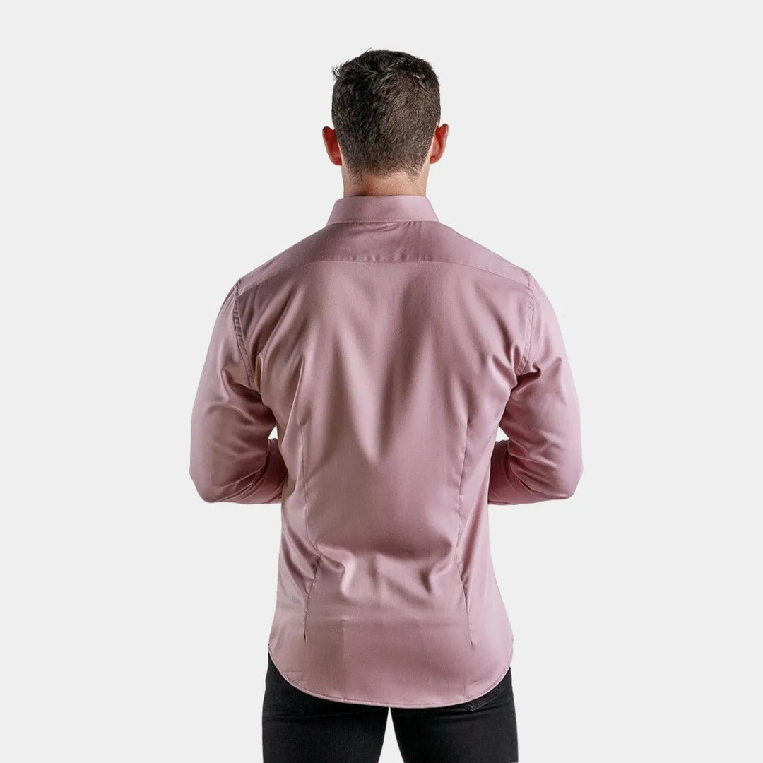 Bamboo Satin Stretch Shirt - Dusk