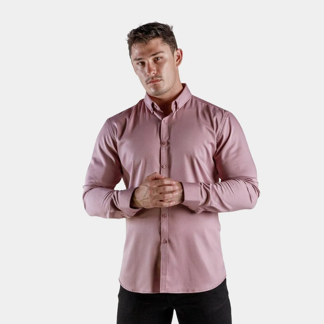 Bamboo Satin Stretch Shirt - Dusk