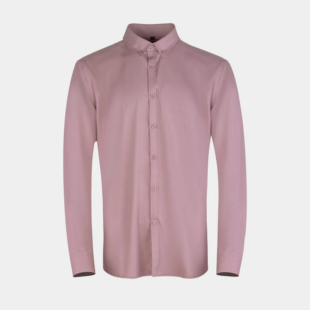 Bamboo Satin Stretch Shirt - Dusk