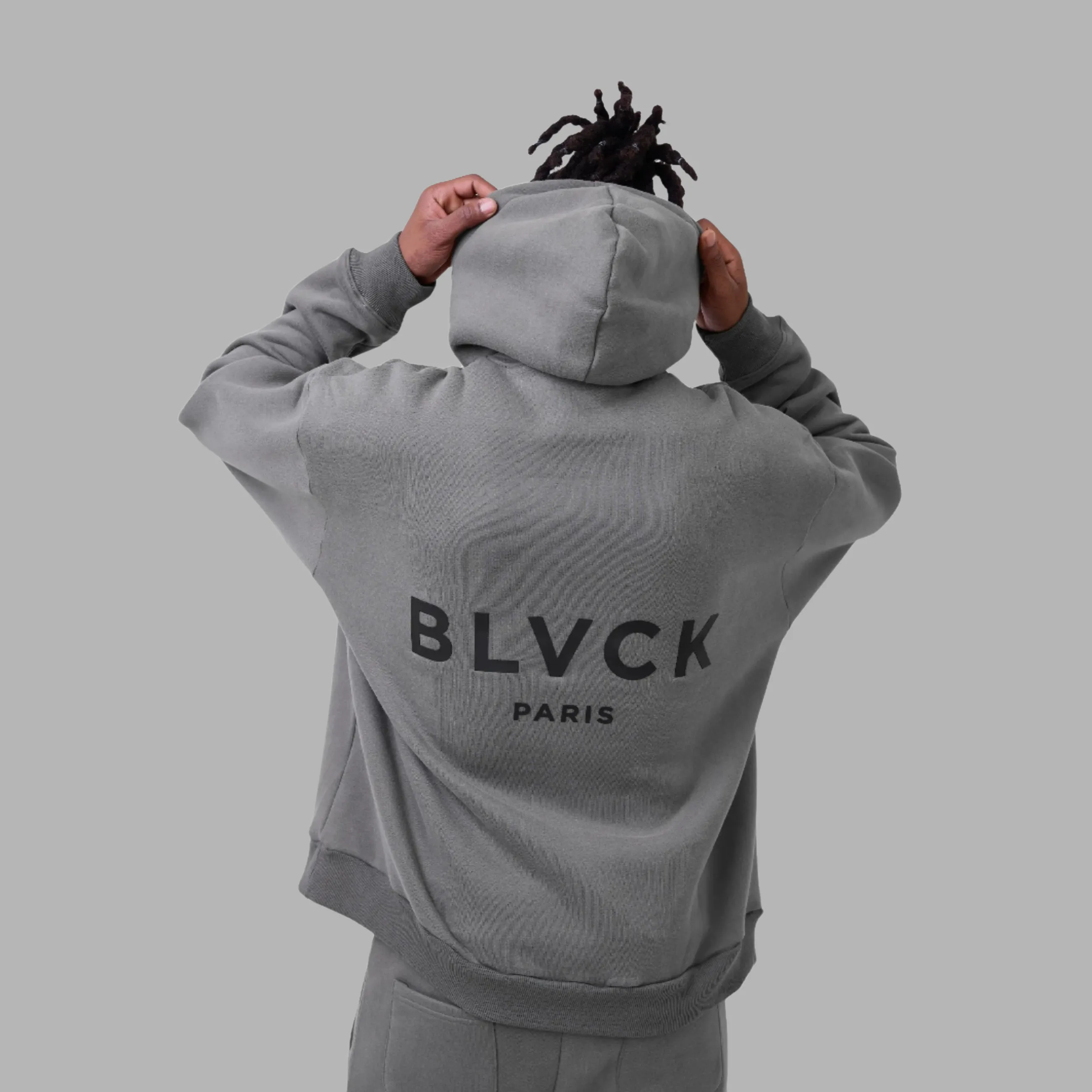 Blvck Paris - "Blvck Hoodie" - Charcoal Light Grey - Unisex