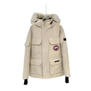 Canada Goose Light Beige Expedition Down Jacket