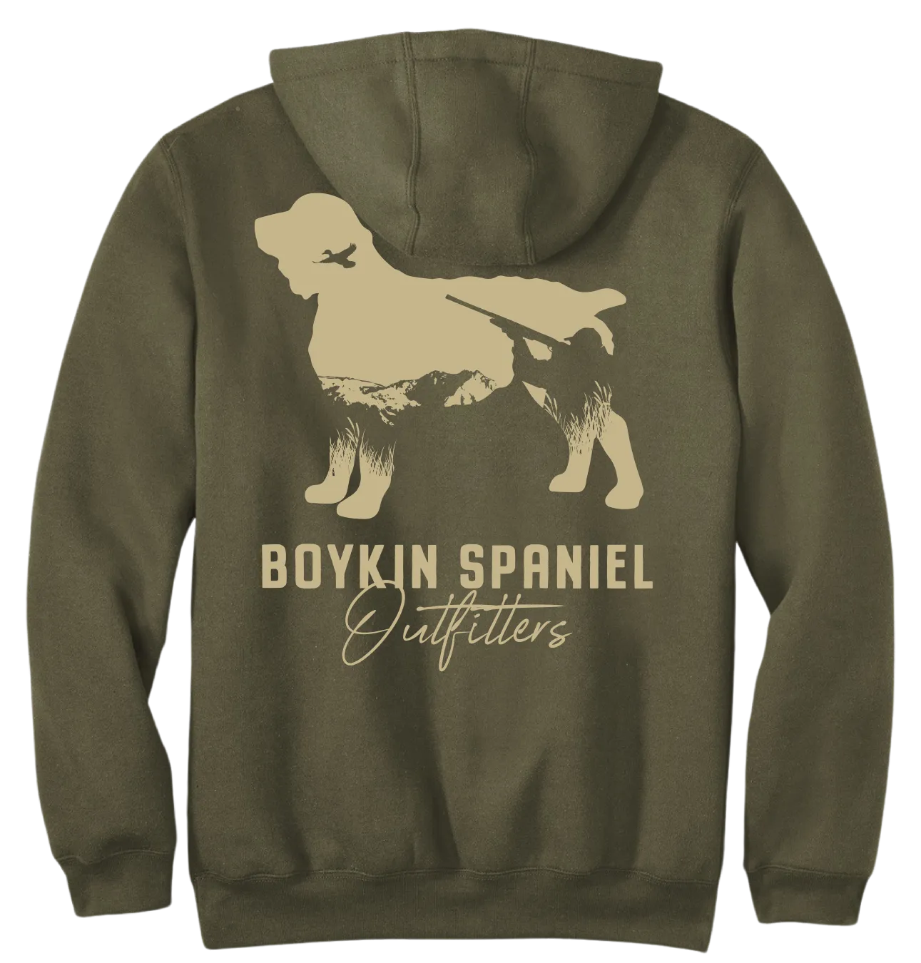 Carhartt ® Midweight Hooded Sweatshirt with Boykin Spaniel Hunting Silhouette