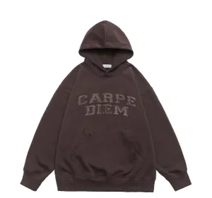 'Carpe Diem' Applique Hoodie