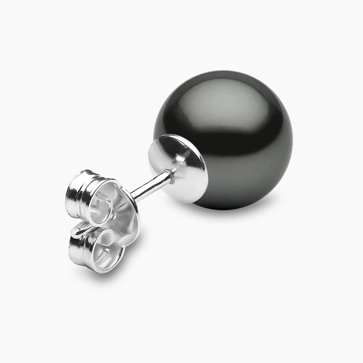 Classic 18K Gold Tahitian Pearl Stud Earrings