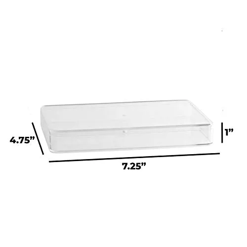 Clear Acrylic Boxes 7.25"x4.75"x1" 12 Pack