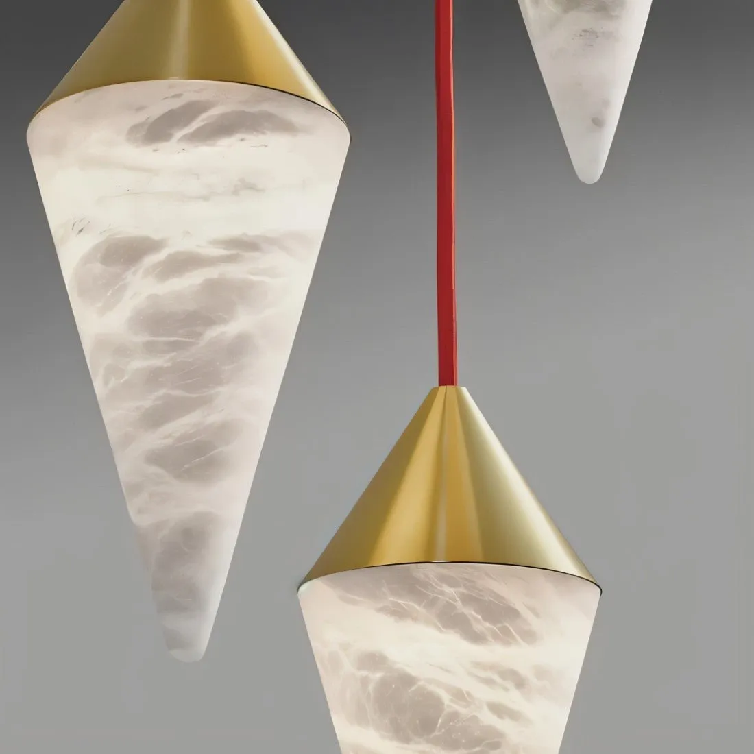 Conus Alabaster Chandelier