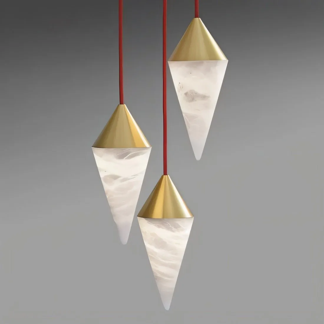 Conus Alabaster Chandelier