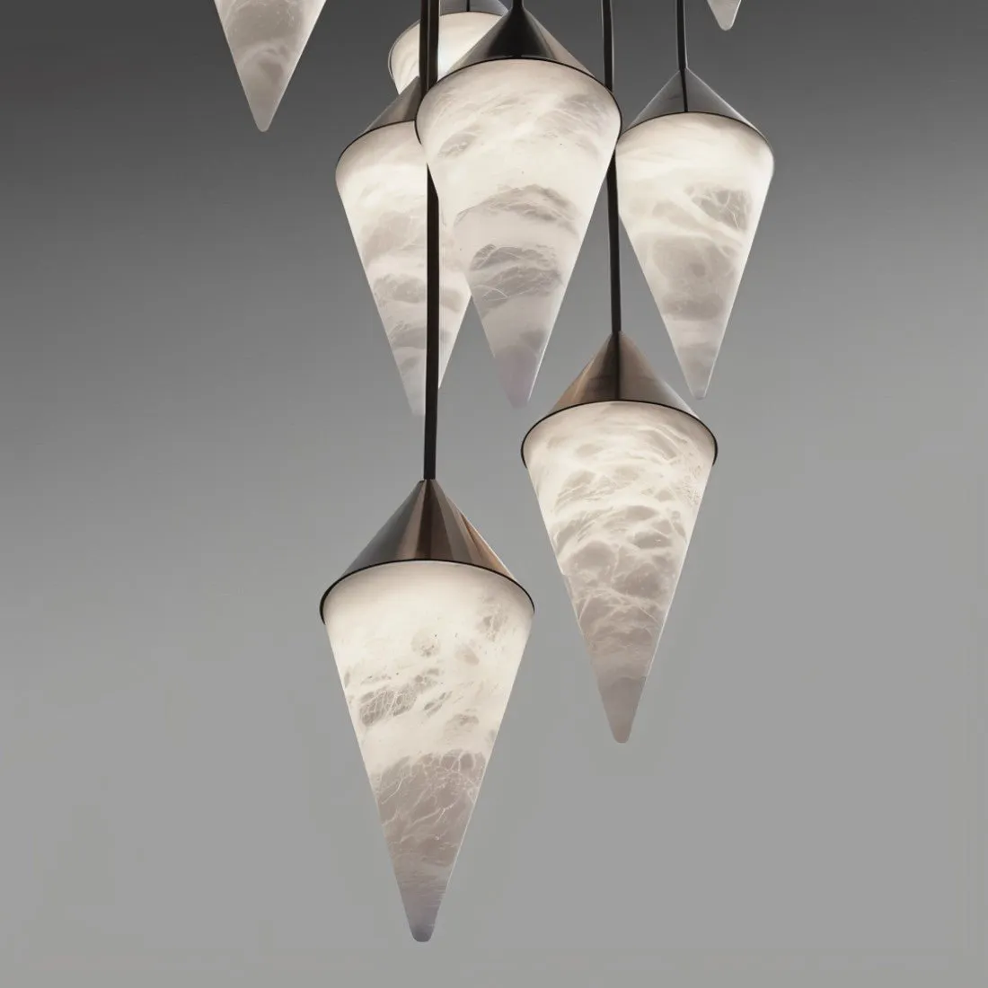 Conus Alabaster Chandelier