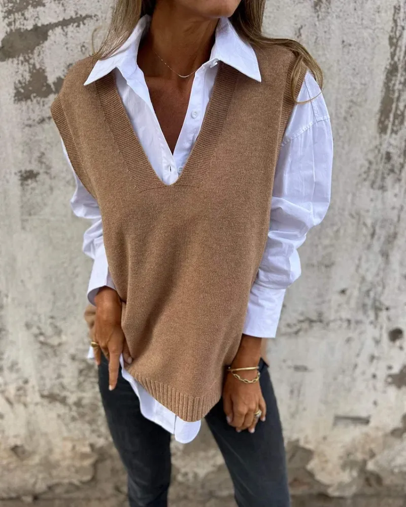 EVELYN™ - Stylish Knit Sweater Vest