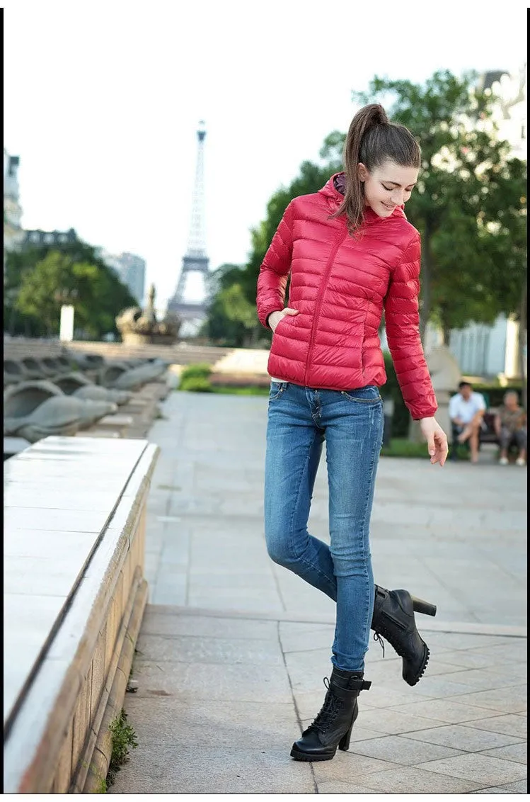 Fashion Parkas Winter Female Down Jacket Women Clothing Winter Coat Color Overcoat Women Jacket