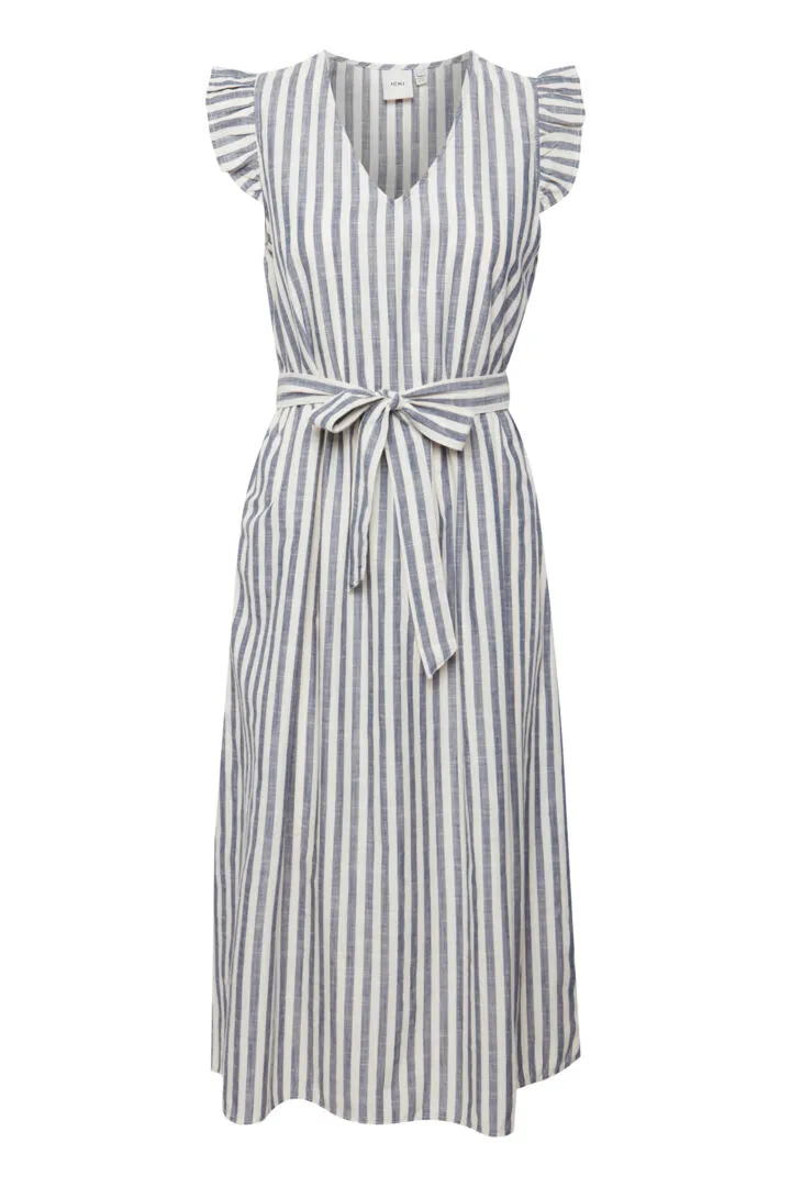 Gry Stripe Midi Dress online only