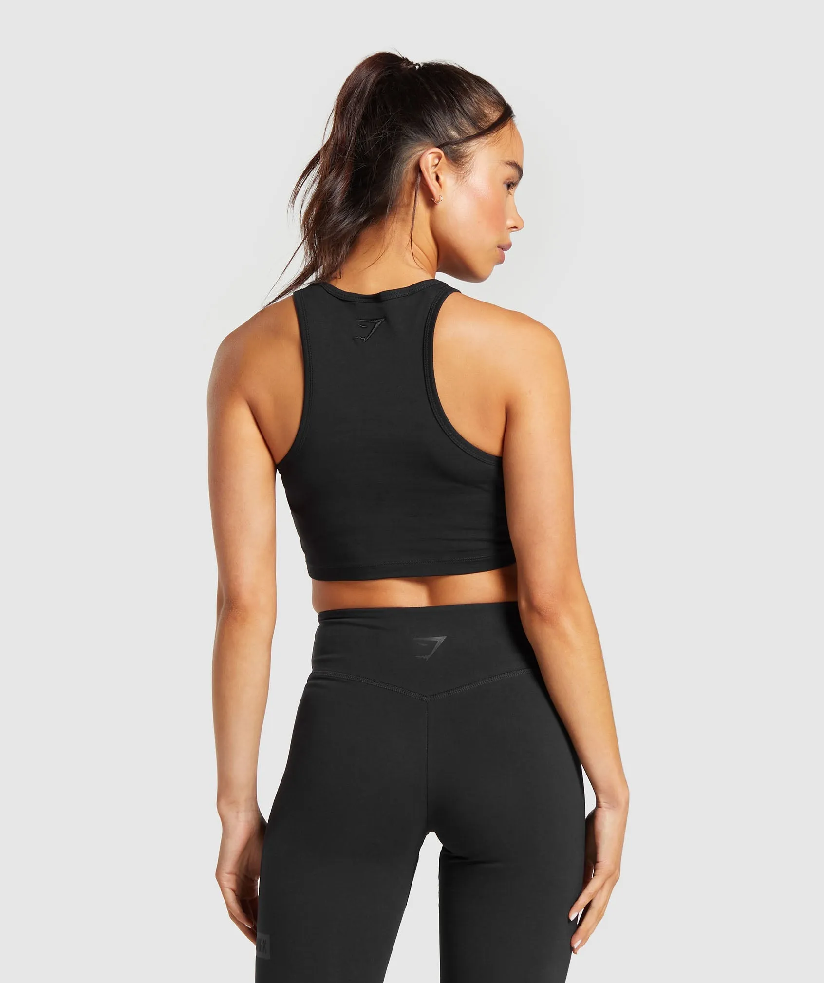 Gymshark Block Crop Tank - Black