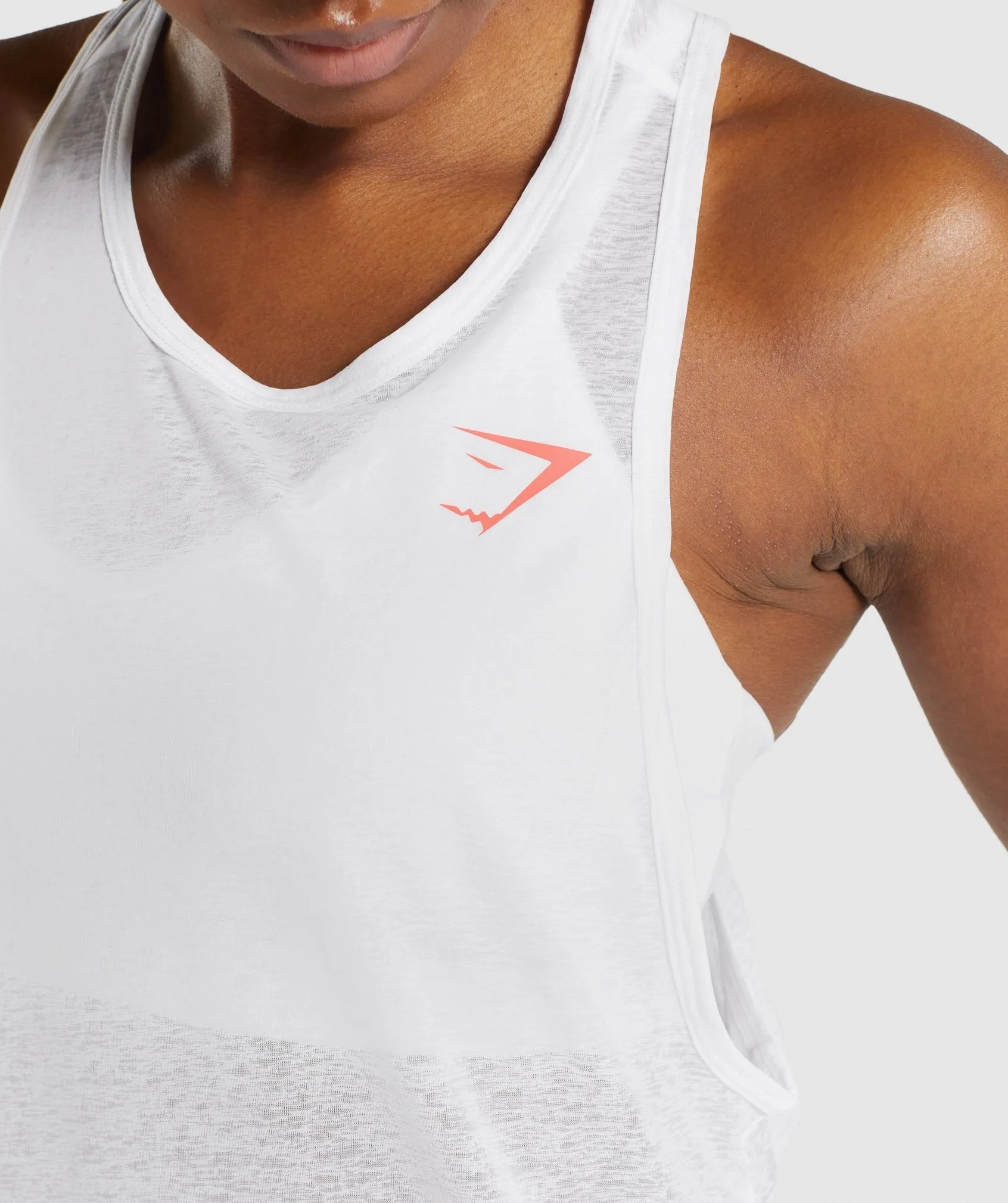 Gymshark Pulse Lightweight Tank - White