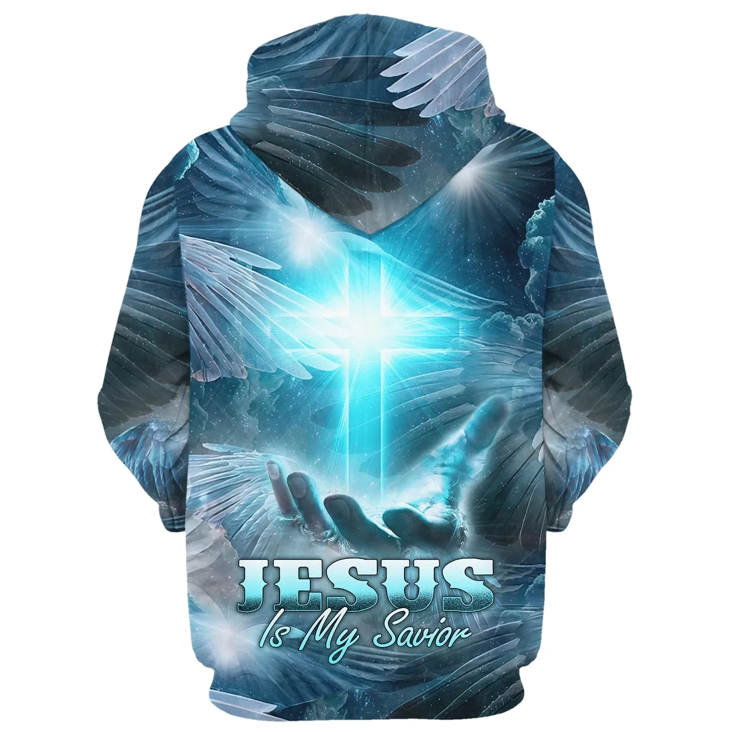 Jesus Is My Savior Hoodie Hand Holding Cross Hoodies Jesus Hoodie Men & Women Christian Hoodie 3D Printed Hoodie