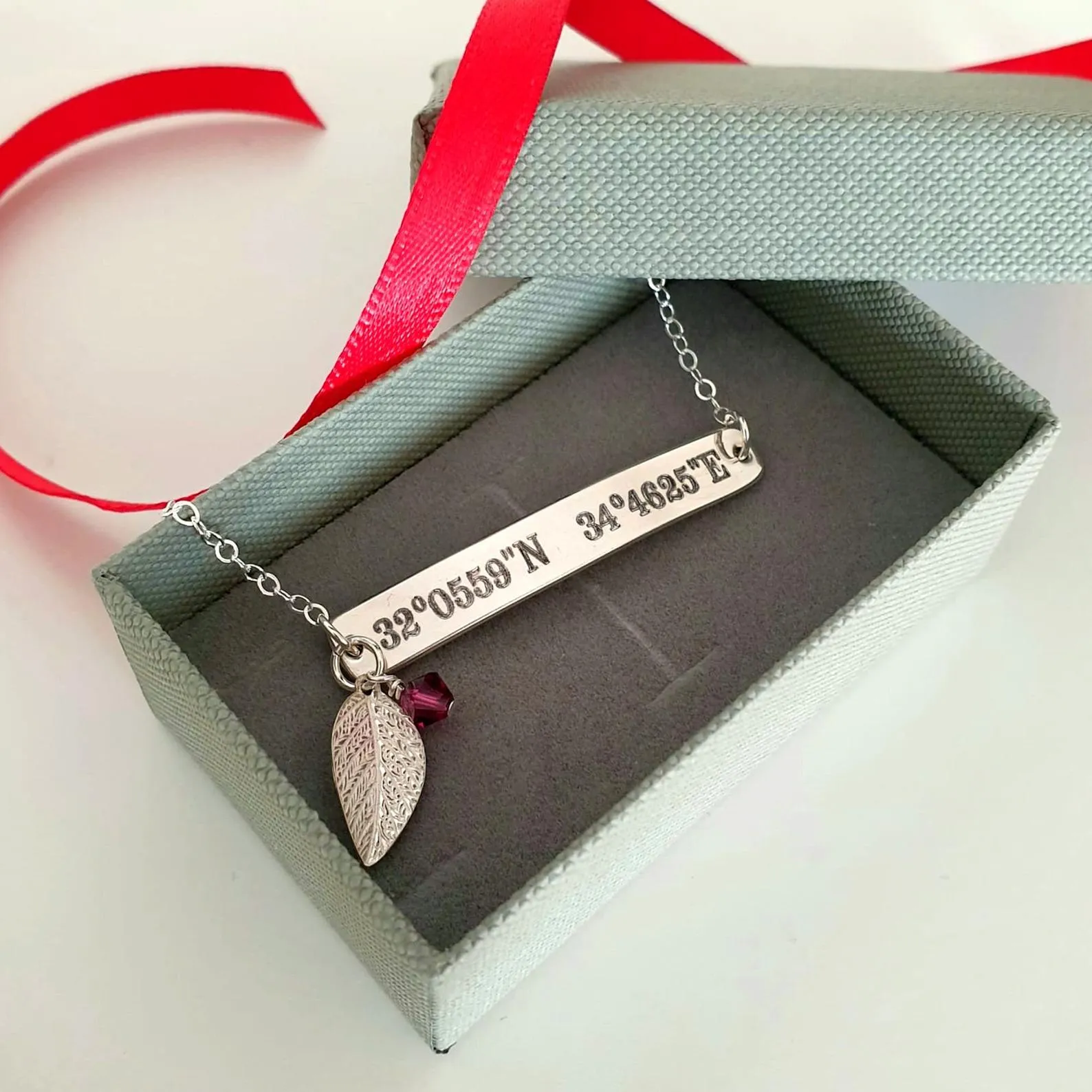 Latitude Longitude Bracelet - Personalized Wife Gift