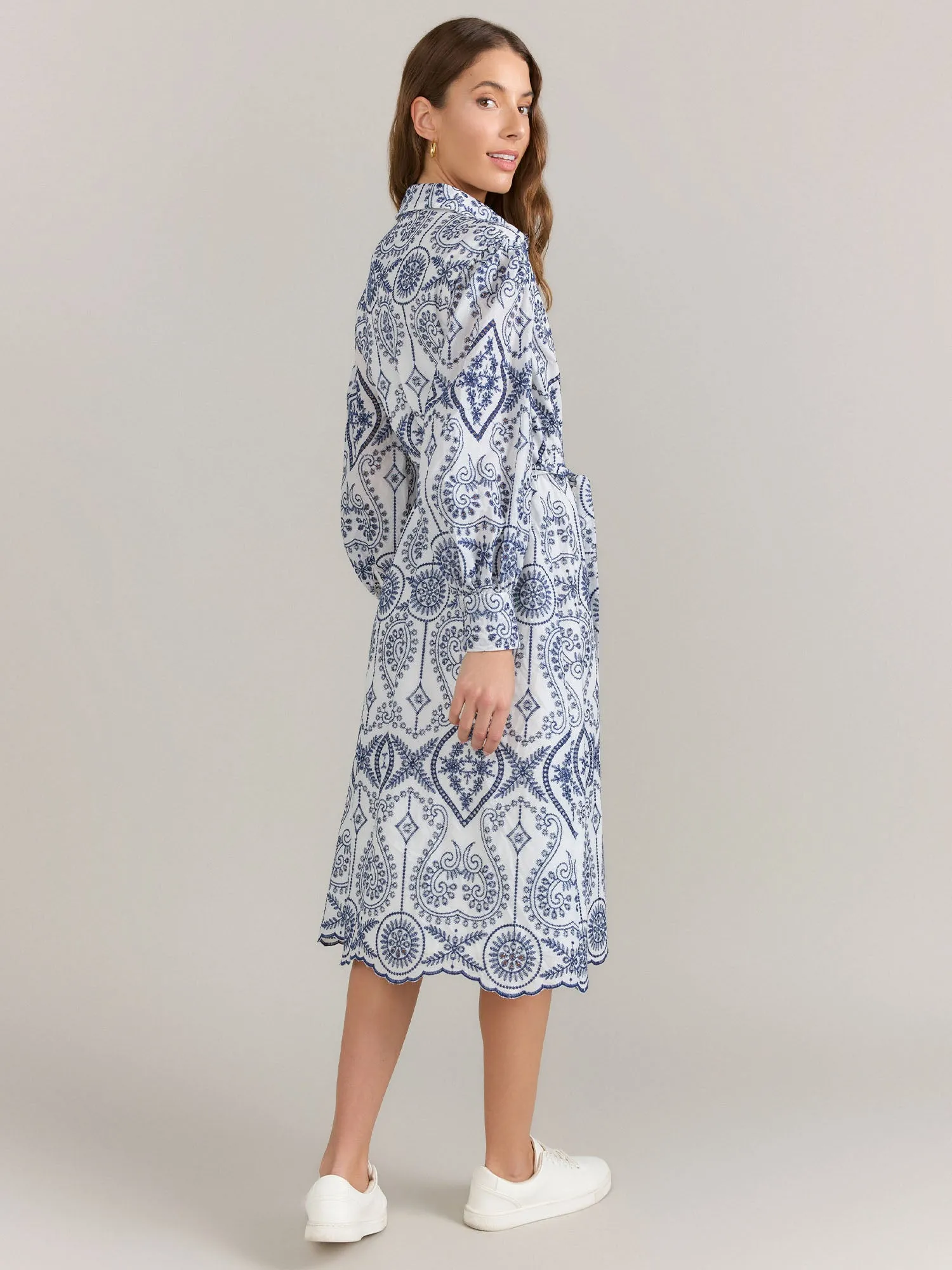 Lena Baroque Eyelet Shirt Dress - Brands We Love