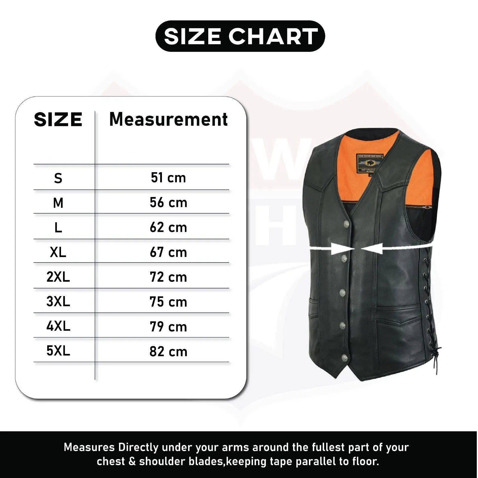 Men Motorcycle Leather Biker Vest Side Lace Pistol Pockets Patch Sew #HL11614NKD