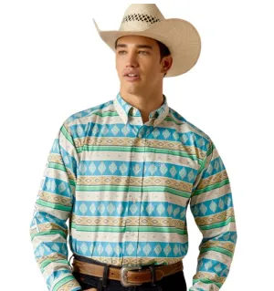 Men's Ariat Team Christian Aztec Print Shirt