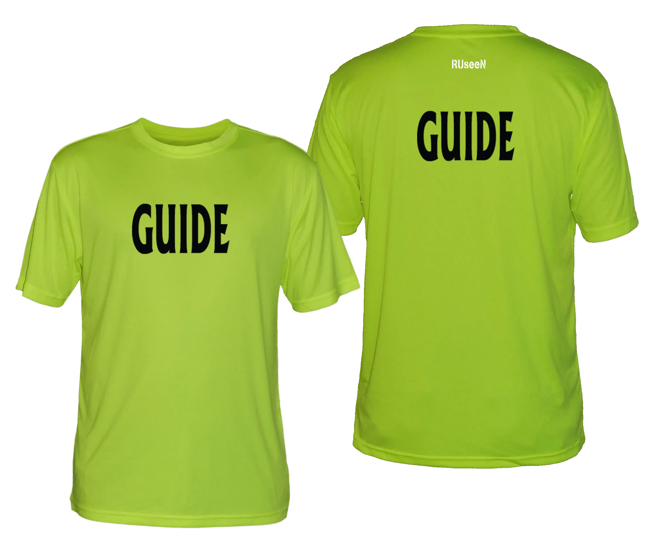 Men's GUIDE Short Sleeve Shirt - Reflective or Black Text