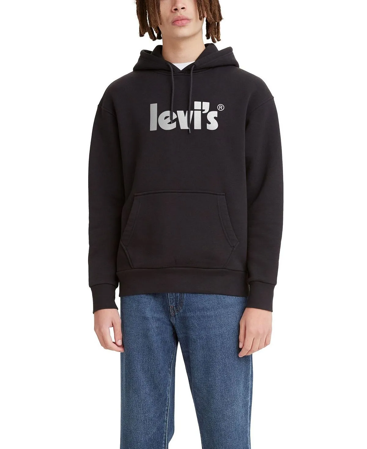 Men's Logo Hoodie Featuring Levi's Poster and Logo