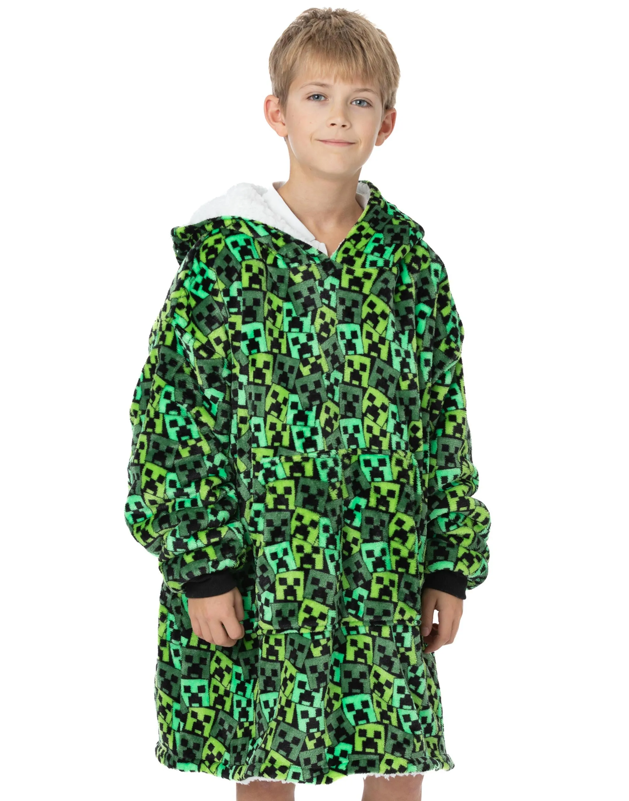 Minecraft Kids Oversized Blanket Hoodie