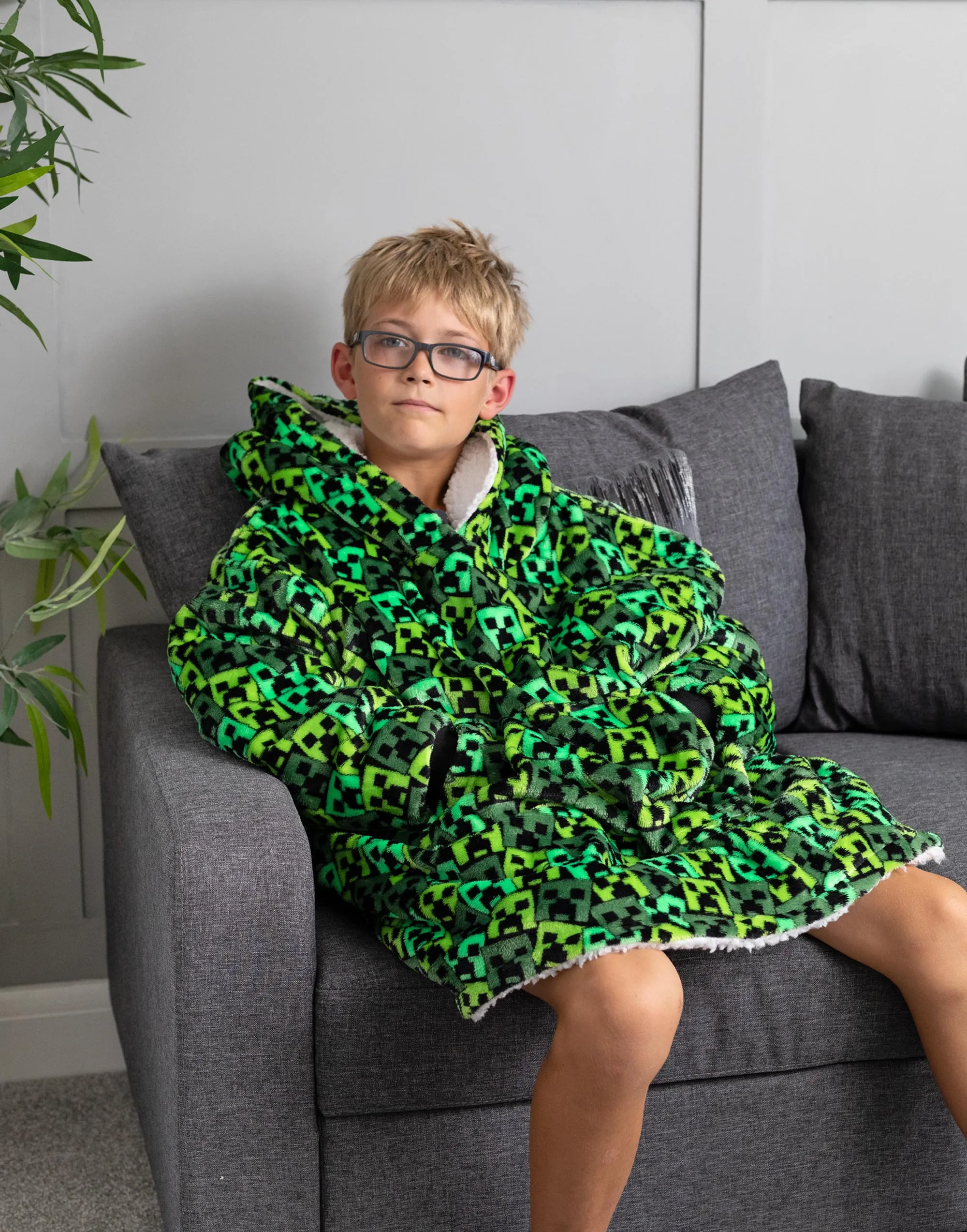 Minecraft Kids Oversized Blanket Hoodie