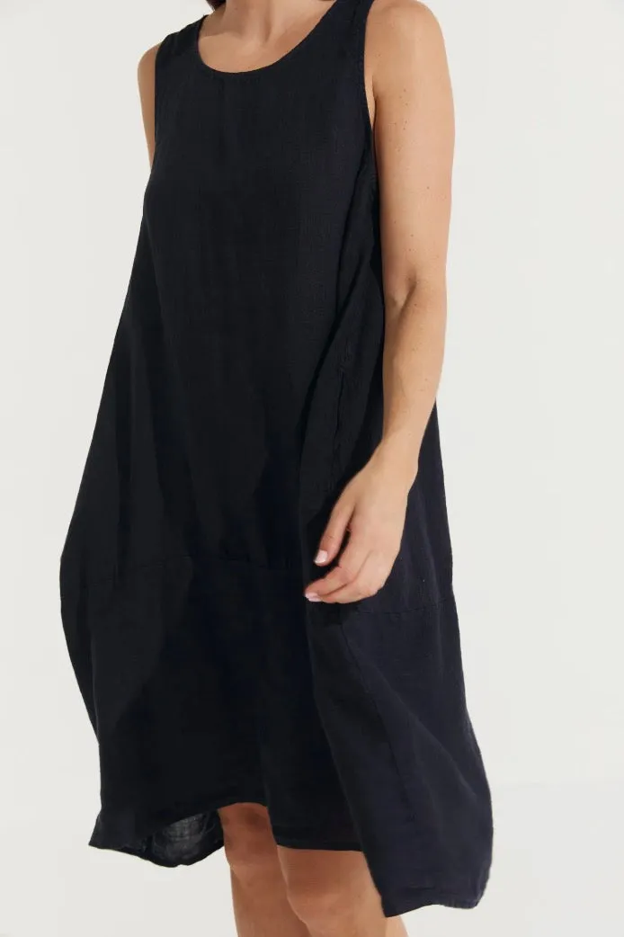 Montaigne Sara Sleeveless Linen Dress