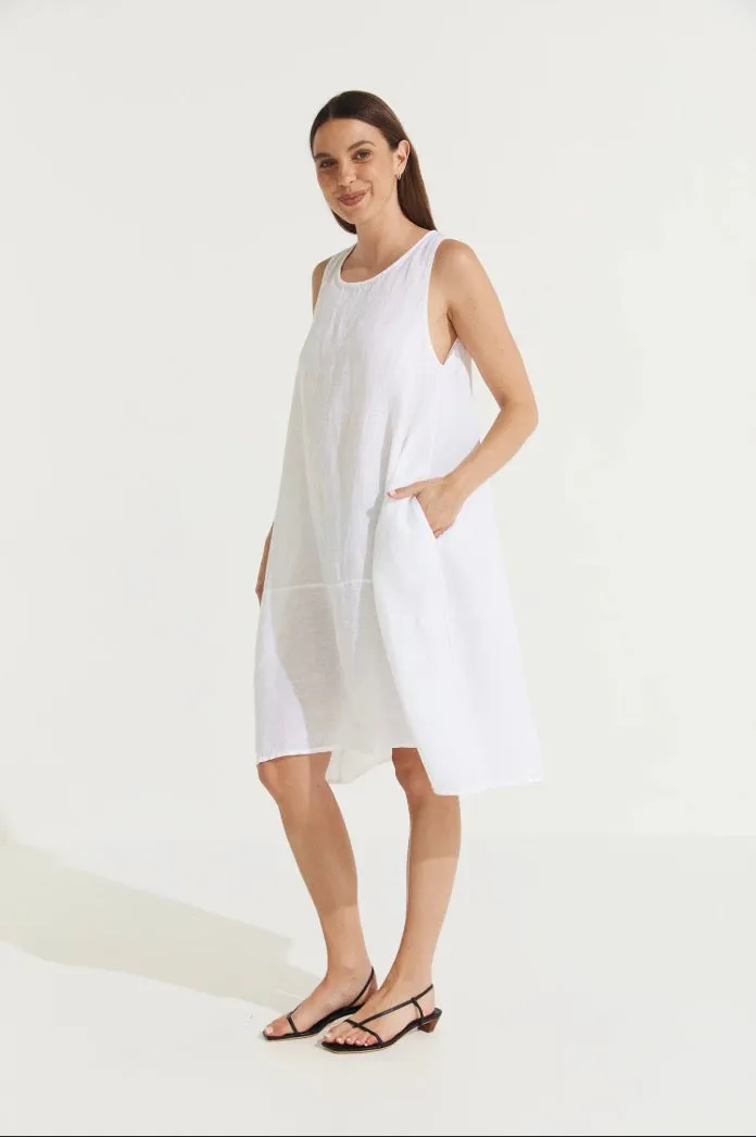 Montaigne Sara Sleeveless Linen Dress