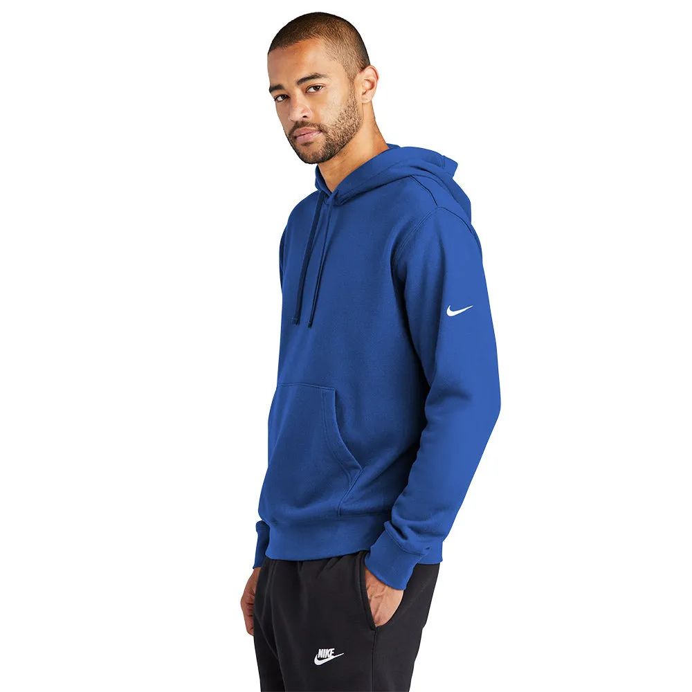 Nike Club Fleece Sleeve Swoosh Pullover Hoodie - Game Royal