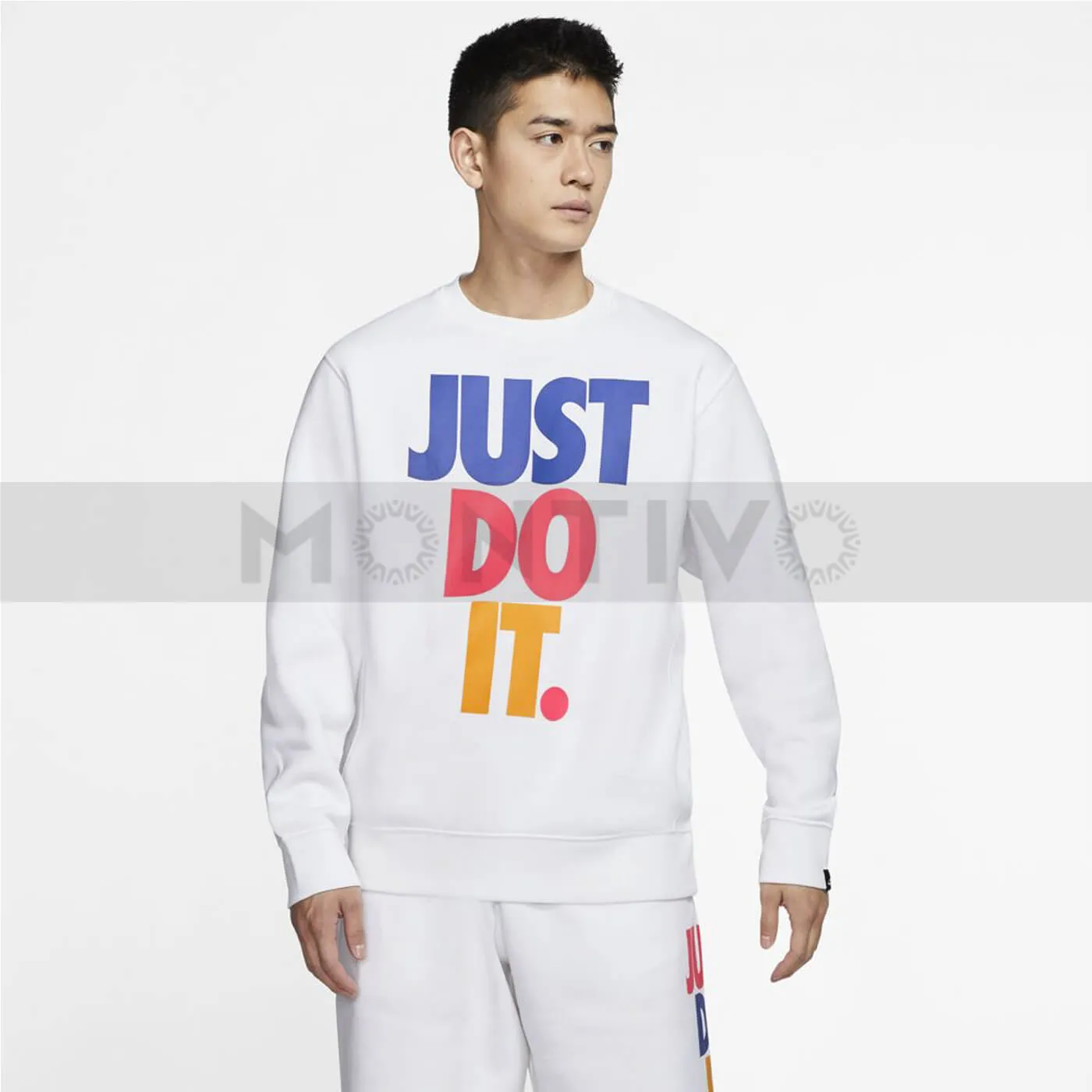 NKE White Just Do It Sweatshirt