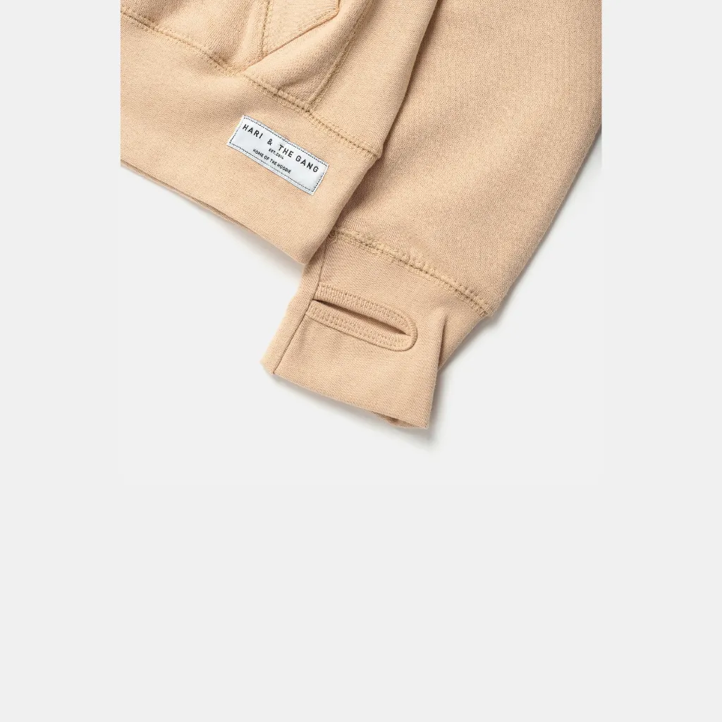 Nude Hello Cowl Neck Hoodie