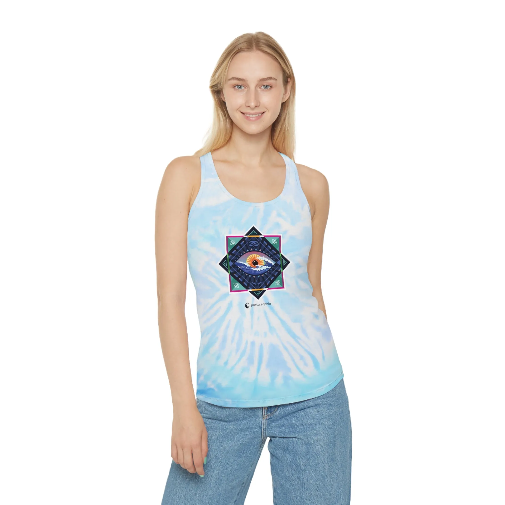 Ocean Eye - Tie Dye Racerback Tank