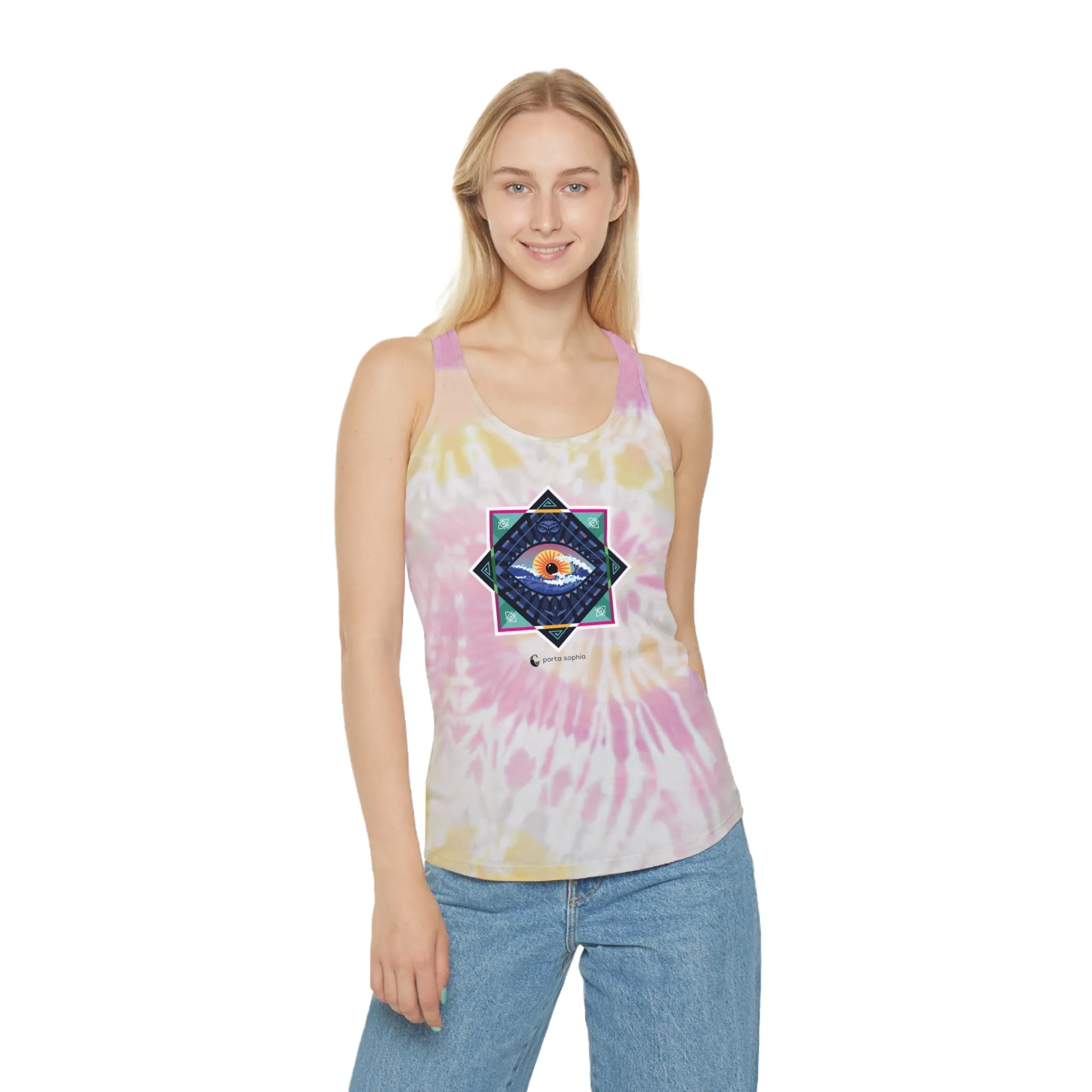 Ocean Eye - Tie Dye Racerback Tank