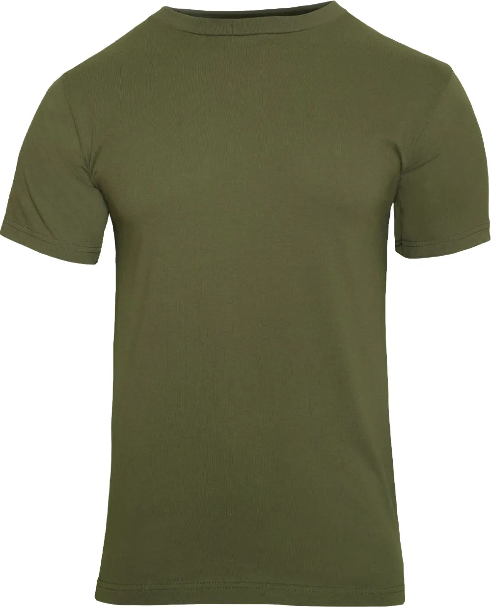 Olive Drab - Military GI Type Short Sleeve T-Shirt - 100% Cotton