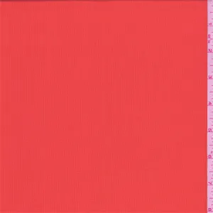 Red Orange Polyester Activewear Fabric