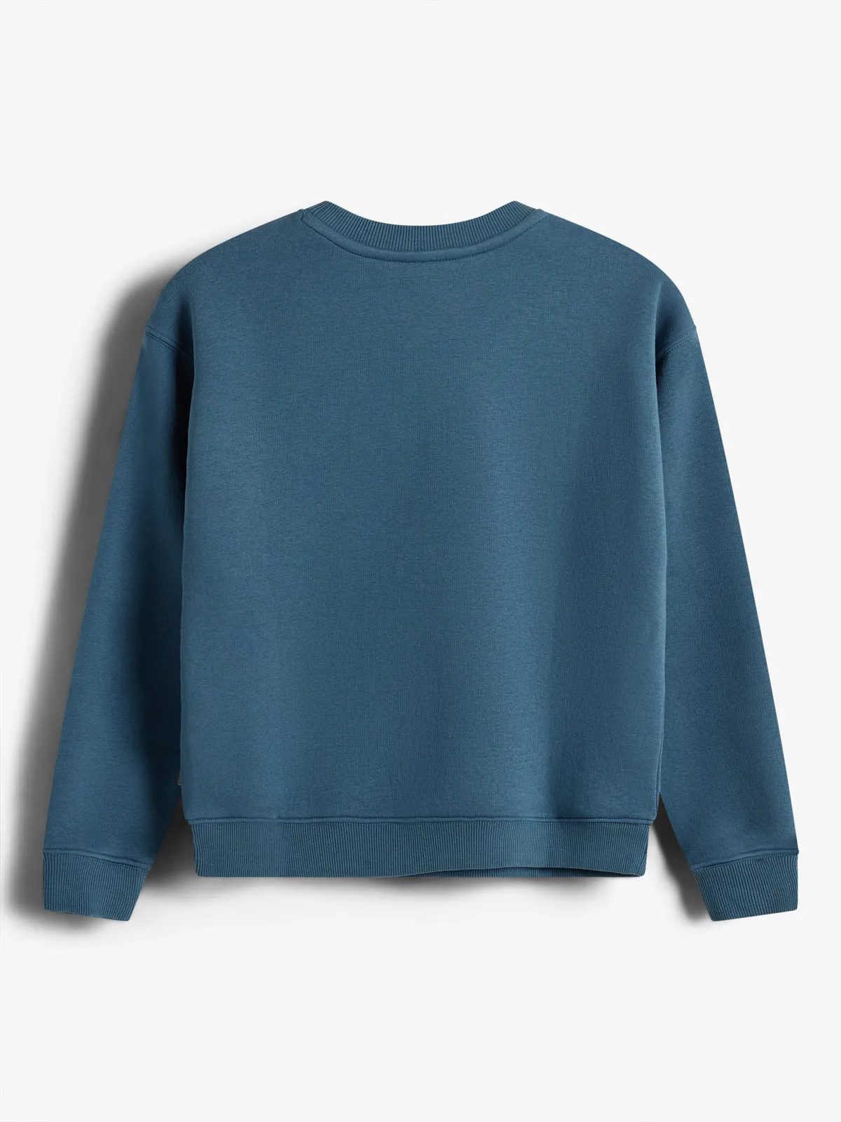 Sweatshirt w. Embroidery - Tween - Stormy Blue