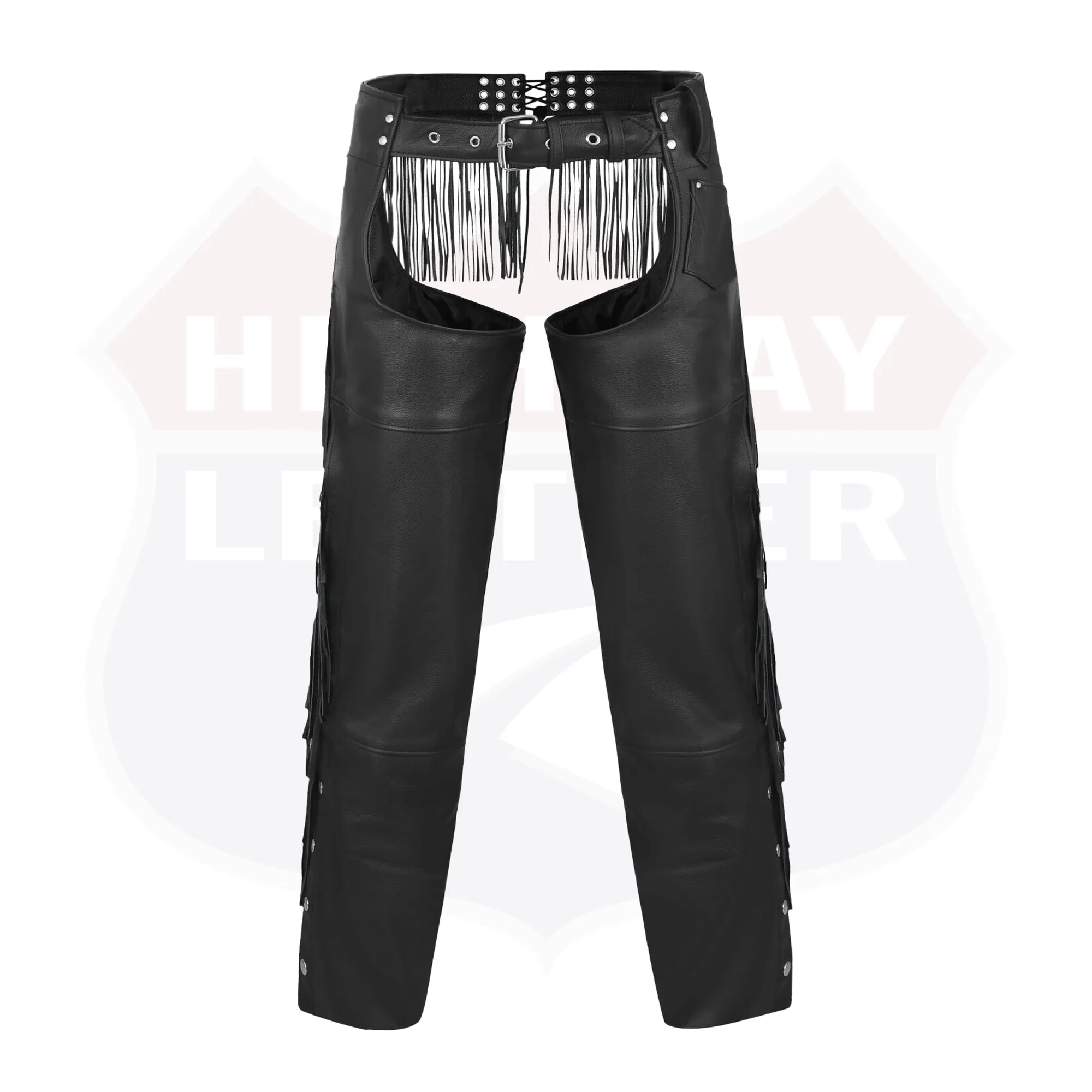 Tassel Chap Fringe Chaps Motorcycle Riding Bikers Chap Black #12800FRINGE