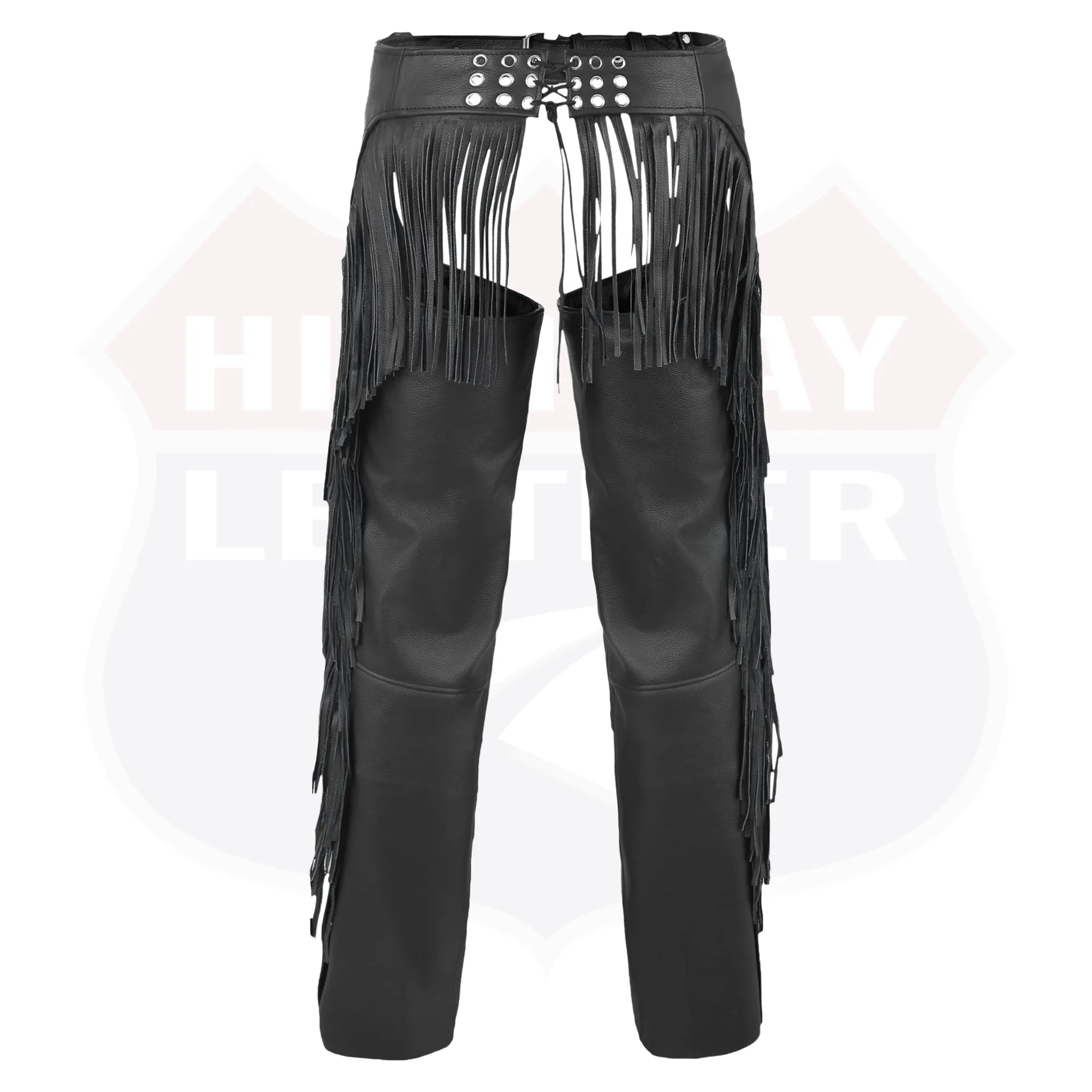 Tassel Chap Fringe Chaps Motorcycle Riding Bikers Chap Black #12800FRINGE