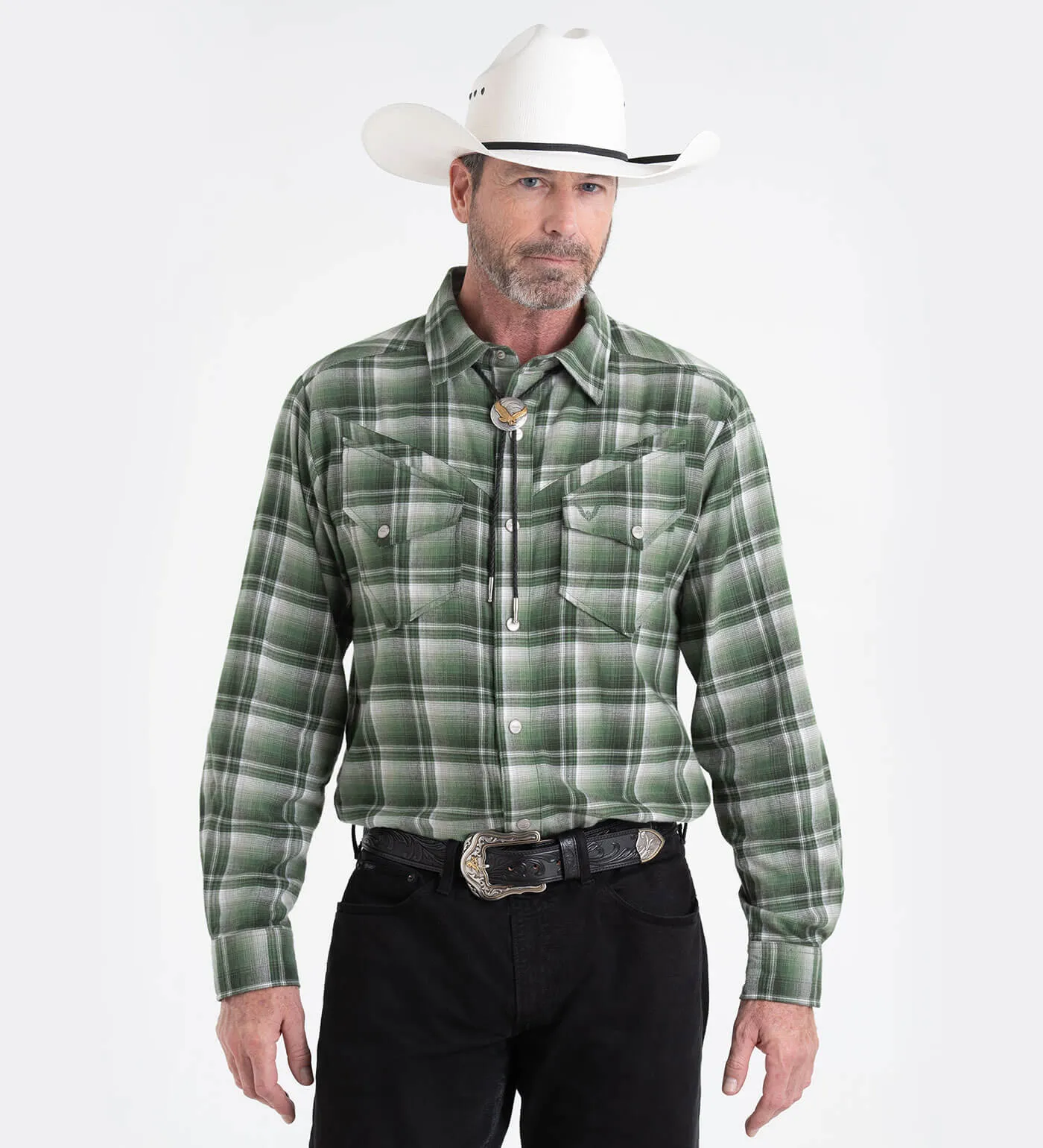 Thorogood Wellington Western Brushed Flannel Shirt