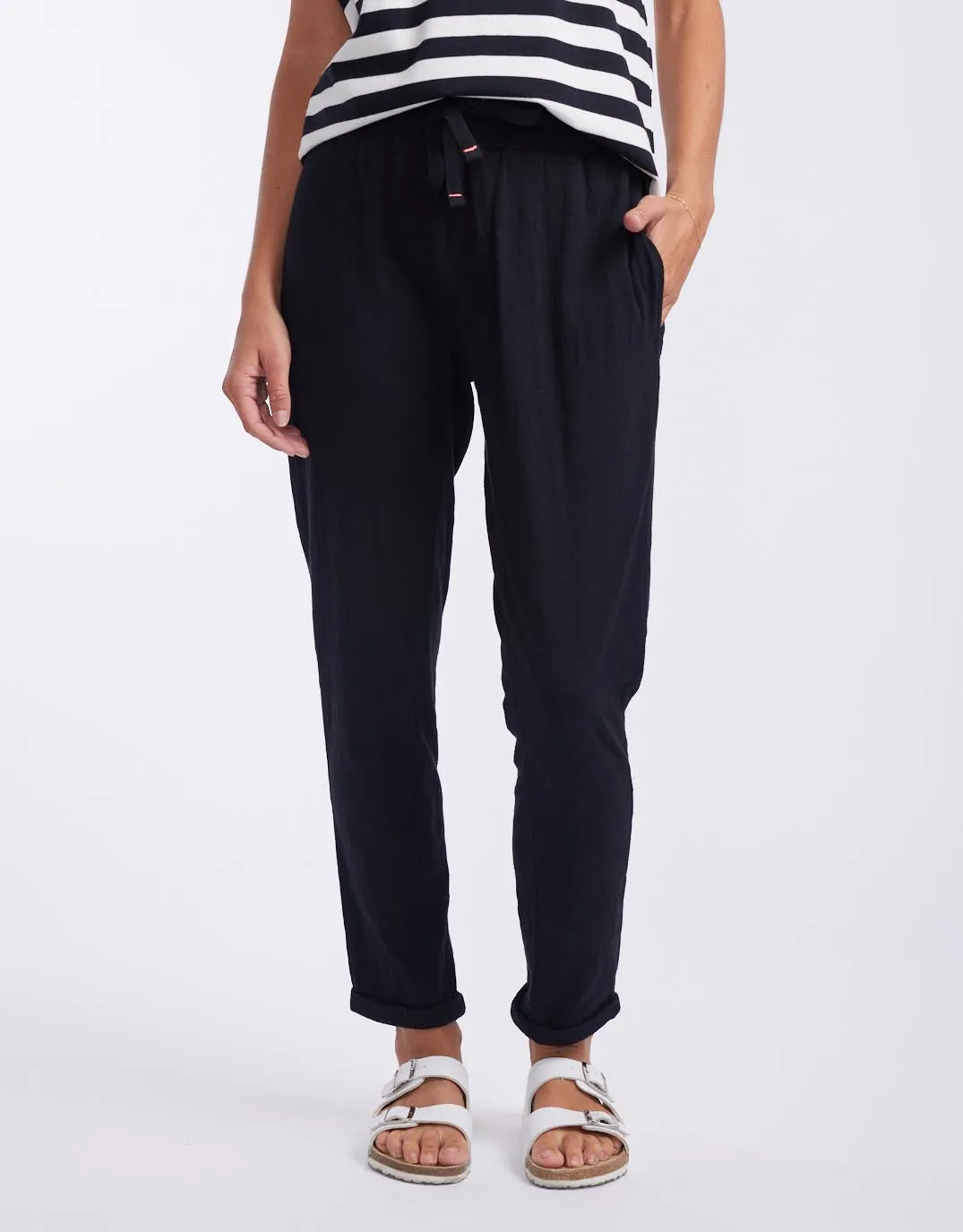 Turn Back Lightweight Lounge Pants - Black